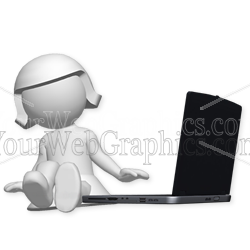 illustration - 3d-women-with-notebook-01-png